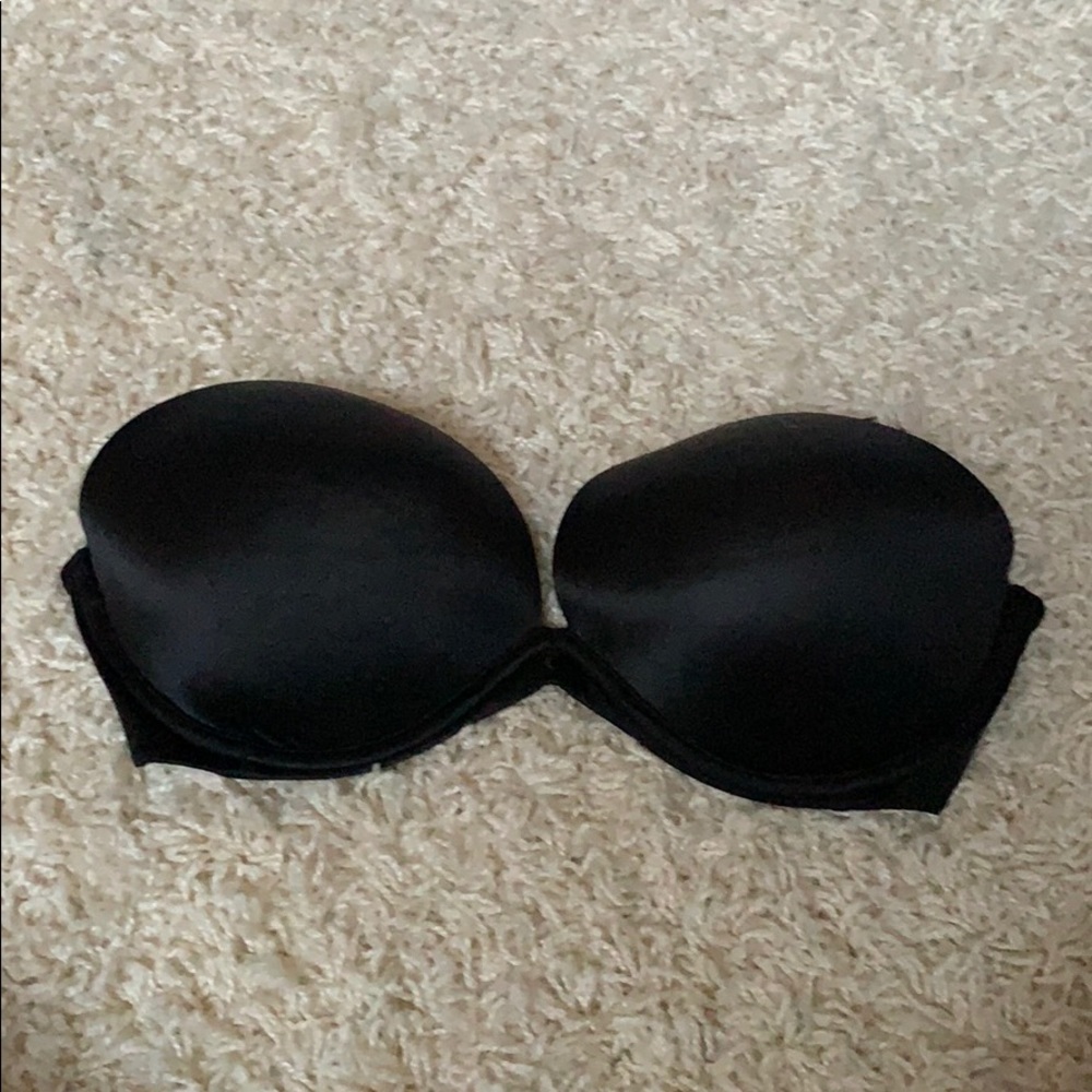 Victoria Secret Black Strapless Bra Push Up